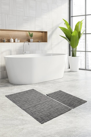 Özdilek Ramos 2'li Pamuk Klozet Takımı 413457 Koyu Gri