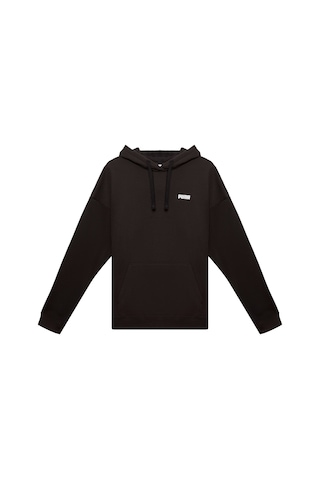 Puma Essentıals Small Logo Kadın Geniş Kesim Kapüşonlu Sweatshırt 688321 01 Siyah