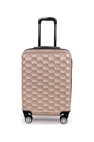 Polo&Sky Petek Model Gold Renk Kabin Boy Valiz Bavul Altın