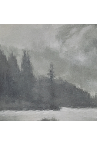 Quıet Shore Çerçeveli Yağlıboya Tablo 100x100 Cm