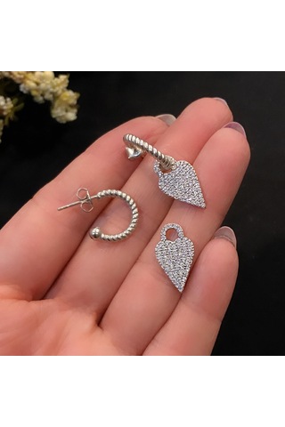 Stela Halka Gümüş Küpe