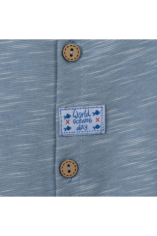 Askılı Kısa Tulum Mavi