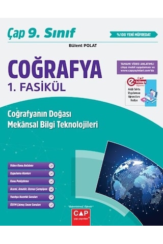 Çap 9. Sınıf Coğrafya Seti Çap Yayınları