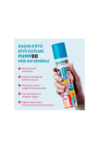 Pumpoo Kuru Şampuan French Powder 200 Ml