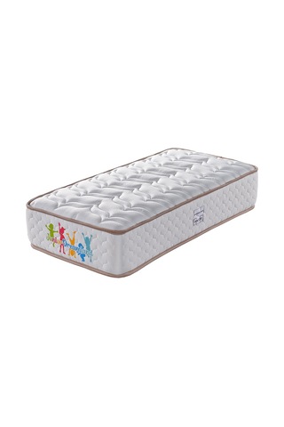 Junior Bedding 90x190 Tek Kişilik Yatak Ortopedik Yaylı Yatak Konforlu Ve Destekleyici Yatak Beyaz