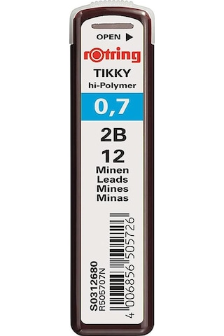 Rotring Siyah Kalem Uçu 0.7 MM 6 Adet