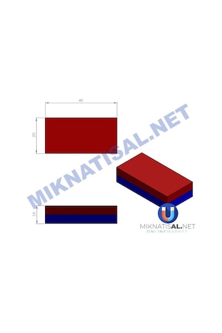 40X20X10Mm Neodyum Mıknatıs