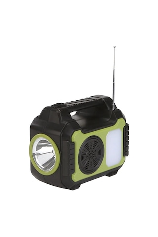 Güneş Enerji Panelli Solar Aydınlatma Sistemi Powerbank Kamp Doğa Balık Karavan Fener Fm Bluetoth