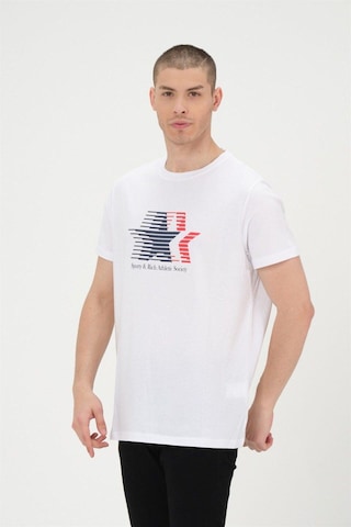 Rich Erkek Basic T-shirt %100 Pamuk Tişört Beyaz