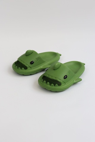 Wagoon Wg500 Köpekbalığı Haki Unisex Tam Ortopedik Terlik Shark Slides Haki