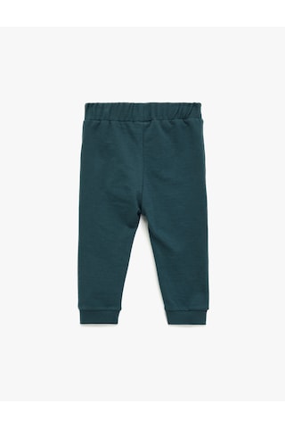 Koton Pamuklu Dinozor Baskılı Beli Bağcıklı Şardonlu Jogger Eşofman Altı Lacivert 6wmb40105tk Lacivert
