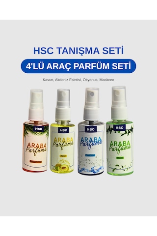 4'lü Araba Parfümü Seti - 50cc Sprey Ferahlatıcı Taşınabilir Araba Parfümü Seti 200 ML 4'lü Araba Parfümü Seti - 50cc Sprey Ferahlatıcı Taşınabilir Araba Parfümü Seti 200 ML