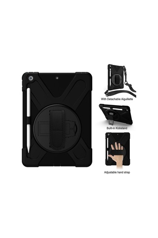 İpad Air 13 2024 Kılıf Amazing Tablet Kapak - Siyah Diğer
