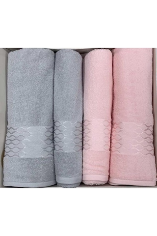 Özdilek Elissa Best Set Hamam Takımı Gri - Pudra Gri