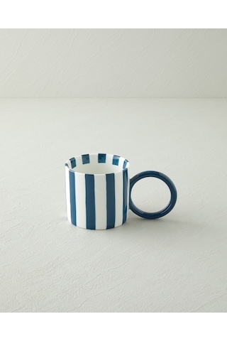 English Home Boldy Lines New Bone China Kupa 350 Ml Mavi Mavi