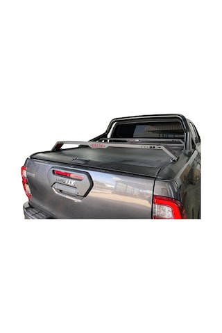 Omsa Toyota Hilux Dakar Kasa Üstü Ara Atkı Rollbar İçin 2 Parça Siyah 130-177cm 2015 Ve Sonrası