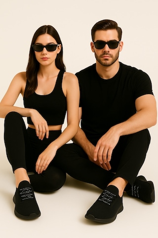 Feelup Fl-01-02 Siyah-siyah Unisex Sneaker Spor Ayakkabı