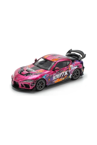 Pop Race Toyota Gr Supra Darwinpro 66g Wbk Supra 1087x 1:64 Model Araba Pr64-285 Pembe