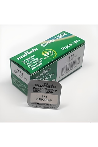 Murata-Sony 371 SR920SW 1,55V Saat Pili-10Adet