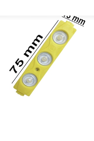 Point 3 Ledli Parmak Led Modül 1.5w 2835 Smd Mercekli 12v-20 Adet Sarı
