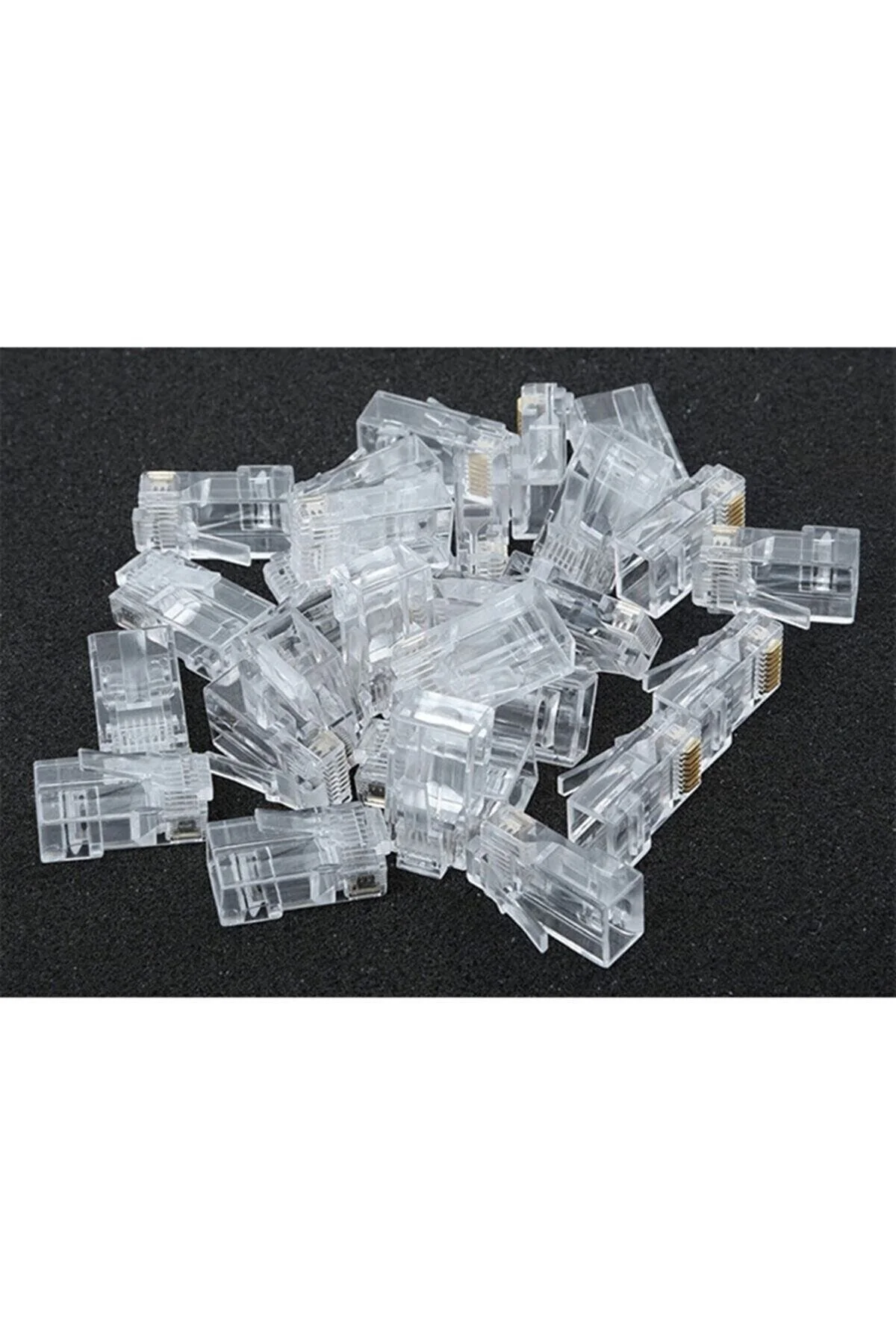 30 Adet Rj45 Cat5cat6 Ethernet Internet Kablo Soketi Konnektörü 8p8c Rj45 Jack Uç Uc 30 Tane Utp Jak