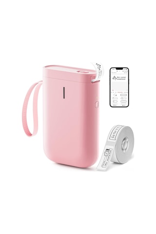 Nıımbot D11 Pembe Termal Taşınabilir Bluetooth Etiket Yazıcısı