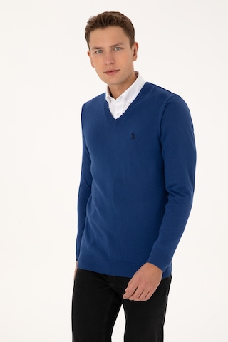 U.S. Polo Assn. U.s. Polo Assn. Erkek İndigo Kazak /triko 50313662-vr028 Indigo