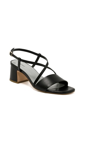 Sandalet Kadın 79p3 Frau Nappa Nero Siyah