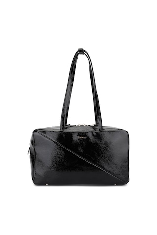 Tamer Tanca Kadın Suni Deri Siyah Kırışık Rugan Kol Çantası 1178 4001 Bn Cnt Sk25-26 Sıyah Krsk Rgn Siyah