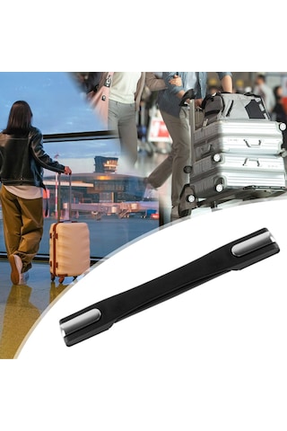 Homyl Bagaj Çantası Sapı Taşıma Seyahat Sandığı Için Tutacak Siyah Çok Renkli