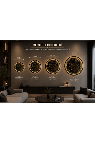 Modern Led Ay Tablosu