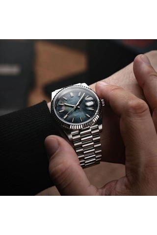 Marcel Stout Black Dx-2059-22 Otomatik Erkek Kol Saati Gümüş