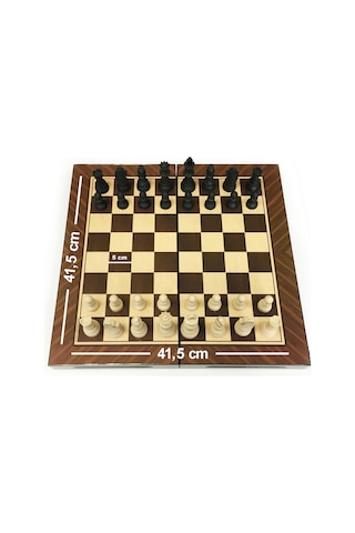 Star Antik Ceviz Tavla Ve Satranç Takımı