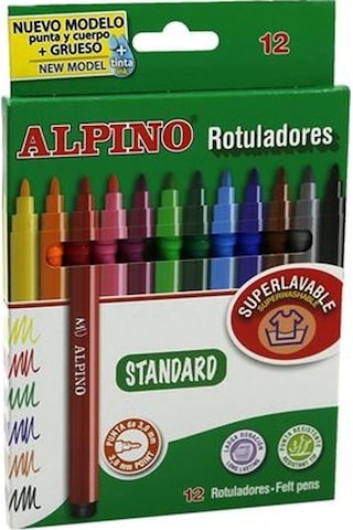 Alpino 12 Renk Keçeli Kalem Ar-1002