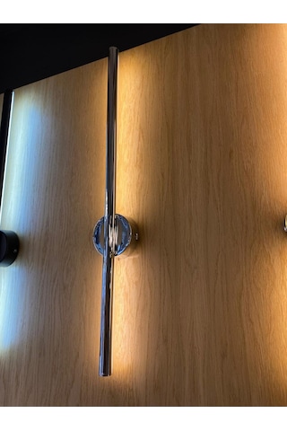 60 Cm Çubuk Aplik Gizli Işık Aplik 3000k Sarı Işık Elektrik Bağlantısı Gerektirir Dekoratif Led Aplik Gümüş