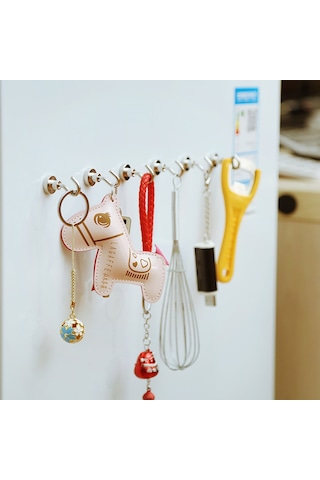 10 Adet 16 MM Pot Mıknatıs - Güçlü Neodyum Askı Kanca Mıknatıs N11.6991