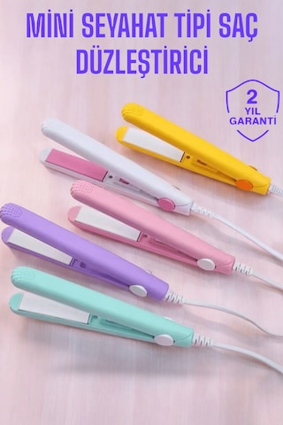 Seramik Kaplama Taşınabilir Mini Saç Düzleştirici Seyahat Dostu Tasarım
