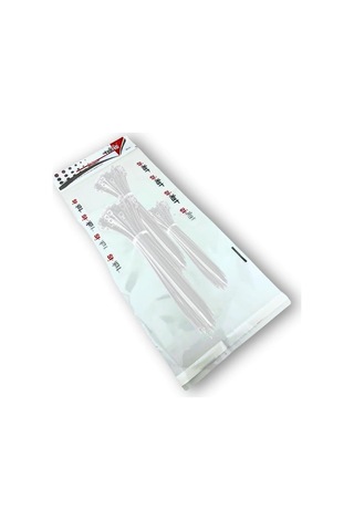 Plastik Kablo Bağı, 250-300-380 Mm X 4.8 Mm, 60 Adet, Beyaz
