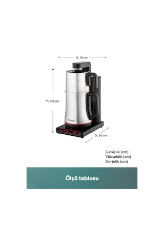 Homend Teabot 1785H Konuşan Otomatik Çay Makinesi