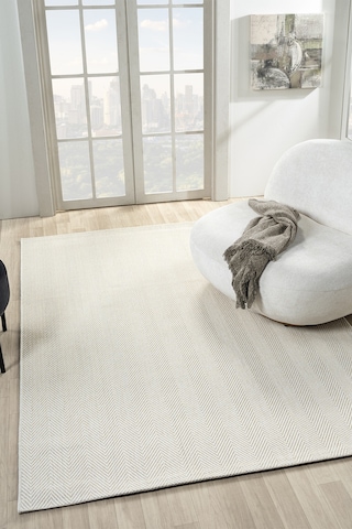 Mariesse Home Hav Toz Vermez Kolay Temizlenen Hasır Doku Sisal Halı Bombay 665-krem