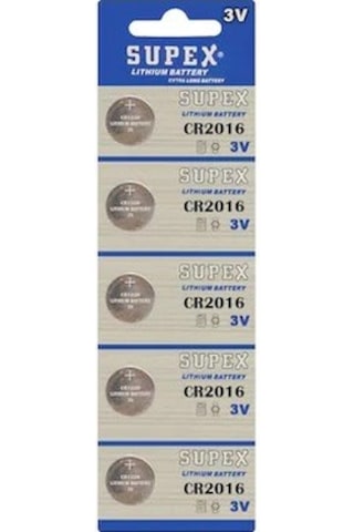 Cr 2016 Araba Araç Oto Kumandası Pili Bataryası Supex 5 Adet