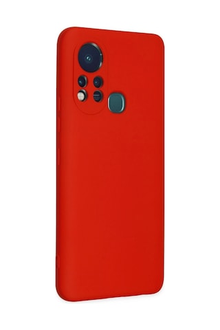 Mep İnfinix Hot 11s Kılıf Nano İçi Kadife Silikon - Kırmızı Najmaddin renkli