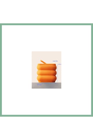 Bşkvirgo 3d Baskı Baklava Formlu Sallanır Kapaklı Çöp Kutusu Büyük Boy Mutfak Banyo Ofis Kovası 157x157x148 Mm Turuncu Bsk2026