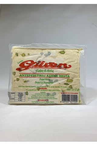 Güven Helva Antep Fıstıklı Kesme Tahin Helva 500 G