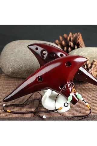 Valkyrie 12 Delik Seramik Flüt Ocarina Sualtı Müzik Enstrüman Müzik Lover Stil Acemi Enstrüman