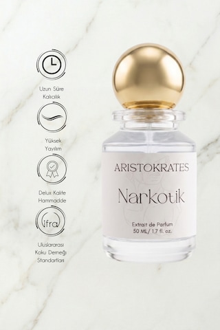 Narkotik Erkek Extrait De Parfüm 50 Ml Odunsu, Çiçeksi Şeftali, Yasemin, Misk, Yosun, Meşe, Liçi Ferah