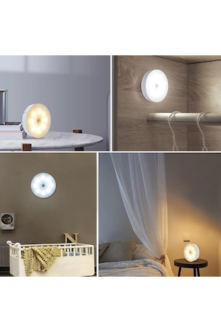 2&apos Li Set Kabin Led Hareket Sensörlü Hero Led Kabin Işığı - 4000k Doğal Beyaz, Usb Şarjlı, Mıknatıslı Yapışkanlı Montaj Dolap İçi, Mutfak, Merdiven Ve Gardırop İçin Kablosuz Gece Lambası Açık Lacivert