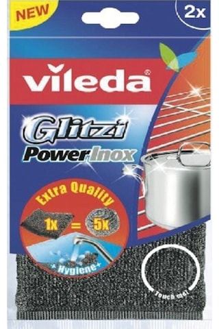 2'li Glitzi Power Inox Çelik Bulaşık Teli