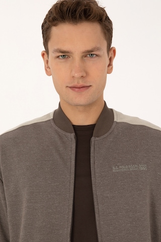 U.s. Polo Assn. Erkek Vizon Hırka Örme 50315820-vr052 Vızon