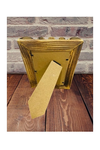 Küçük Klasik Ahşap Fotoğraf Çerçevesi Doğal Renk 10 15 Cm